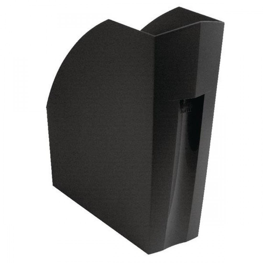 Exacompta 180014D 3er Pack Premium Stehsammler The Magazine für DIN A4 aus Recycling-Kunststoff, ideal für die Ablage Ihre Dokumente Zeitschriftensammler Blauer Engel Aktenordner EcoBlack schwarz