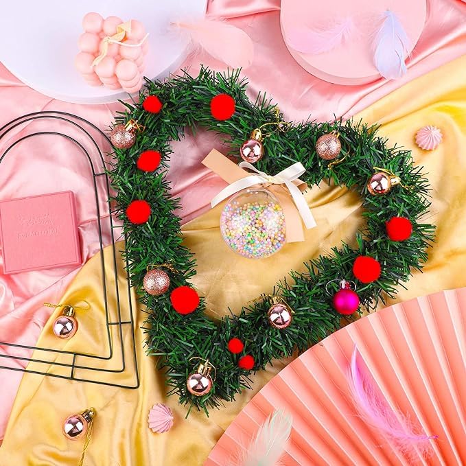 Heart Wreath Frame, Wire Wreath Frame, Bee Hive Wreath Metal Frame Form Diy  Garland Ornaments Accessories Spring Summer Heart Shaped Home Decor