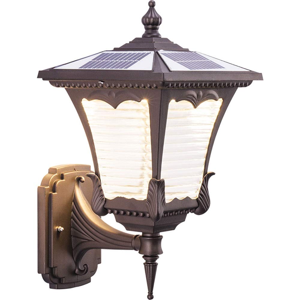 Ksainiy Led Solar Outdoor Metal Wall Lamp Modern Minimalist Villa Garden Lamp Waterproof Outdoor Solar Light Home Garden Street Light Door Light