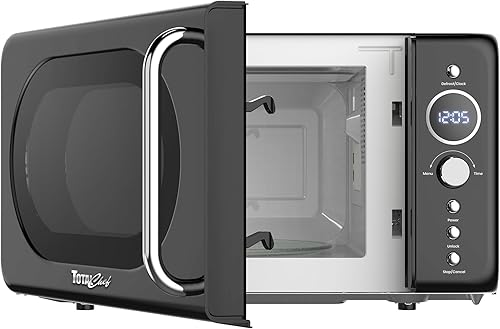 Miniatura 7 de Total Chef Horno microondas retro | 20L / 0.7 pies cúbicos | Inicio rápido y descongelación por peso/tiempo | 8 modos de cocción preestablecidos