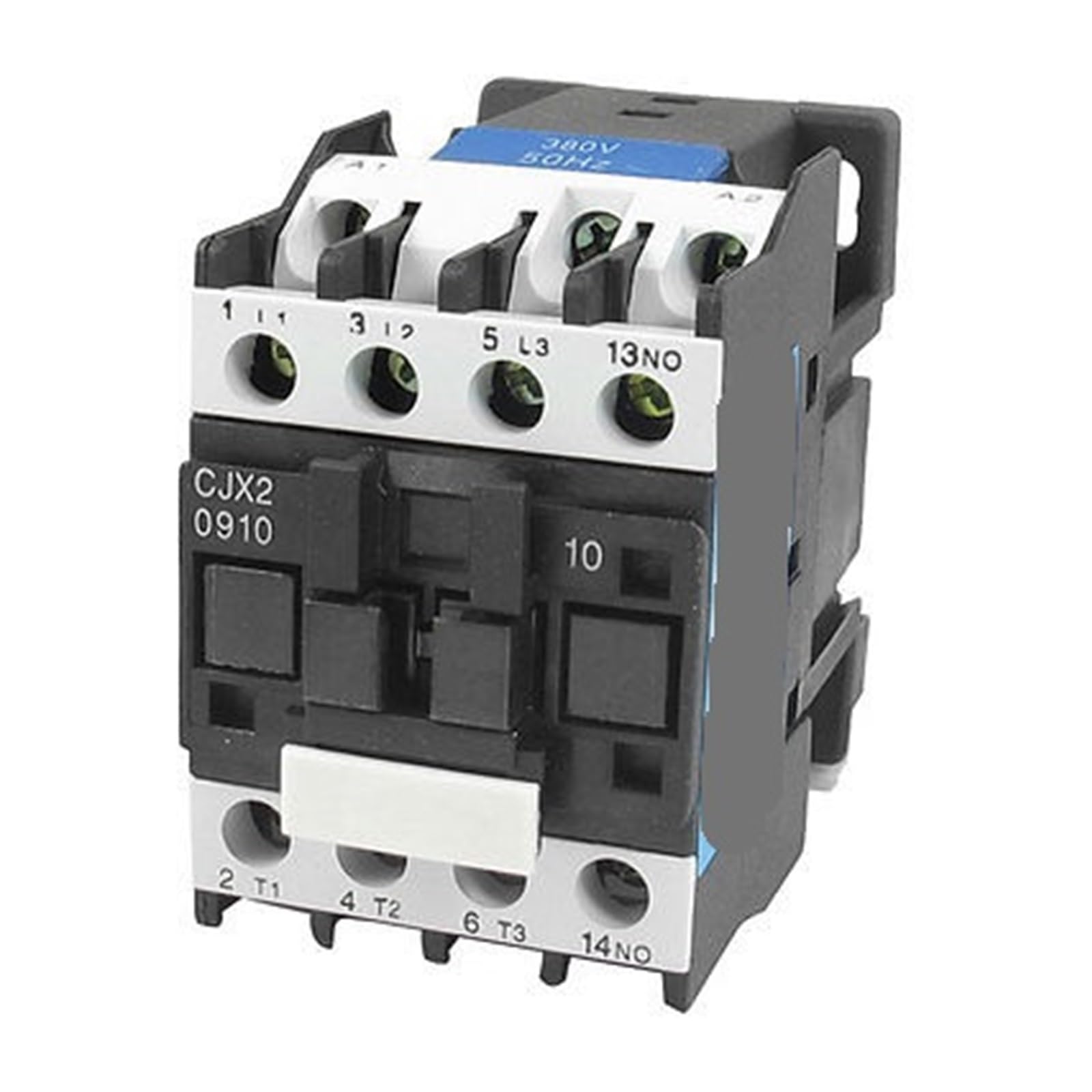 Contacteur 380V CJX2-0910 pour remplacer relais moteur triphasé 4kW
