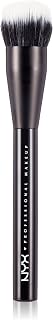 NYX PROFESSIONAL MAKEUP, Pro Dual Fiber Foundation Brush, Pro makeup brush, Multipurpose brush used for loose or pressed powders