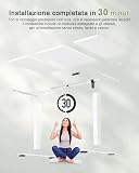 JUMMICO 160x70 bianco con 4 memorie, pannello 6 tasti e USB foto 4