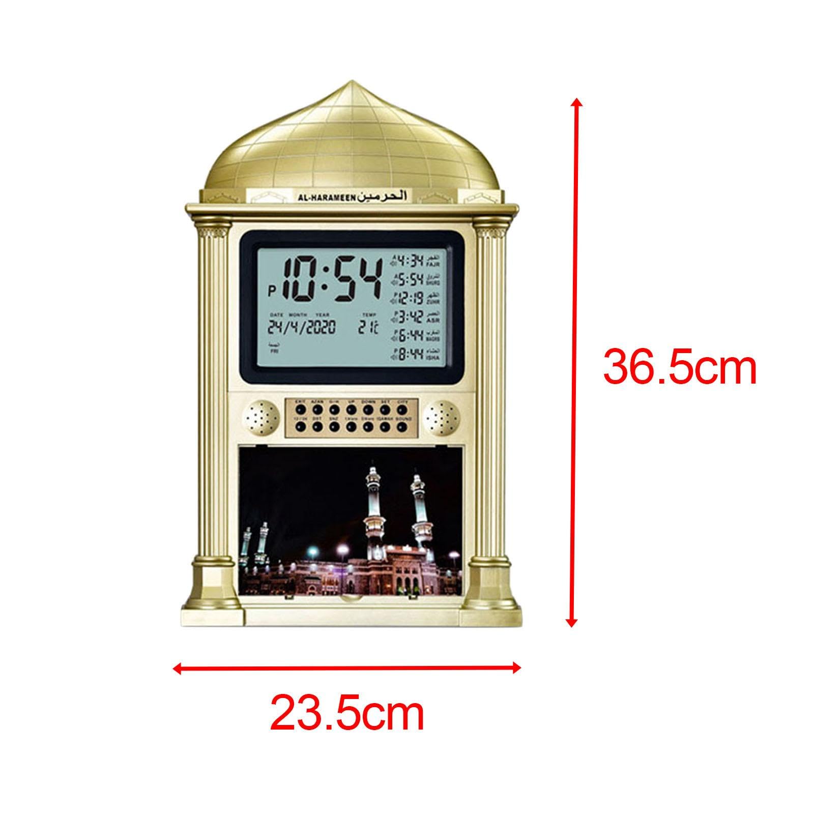 Horloge de Prière, Réveil Numérique, Décoration Moderne, Design élégant, Doré