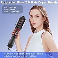 Vista 2 de Hair Dryer Brush, Plus 2.0 Professional 4 in 1 One-Step Blow Dryer Brush, Negative Ionic Ceramic Titanium Barrel HairDryer Styler Volumizer Hot Air