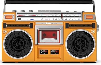 Boombox Retro Style Cassette Deck CD Player AM/FM Radio Stereo Playback Multifunction Audio for Home Office Relax
