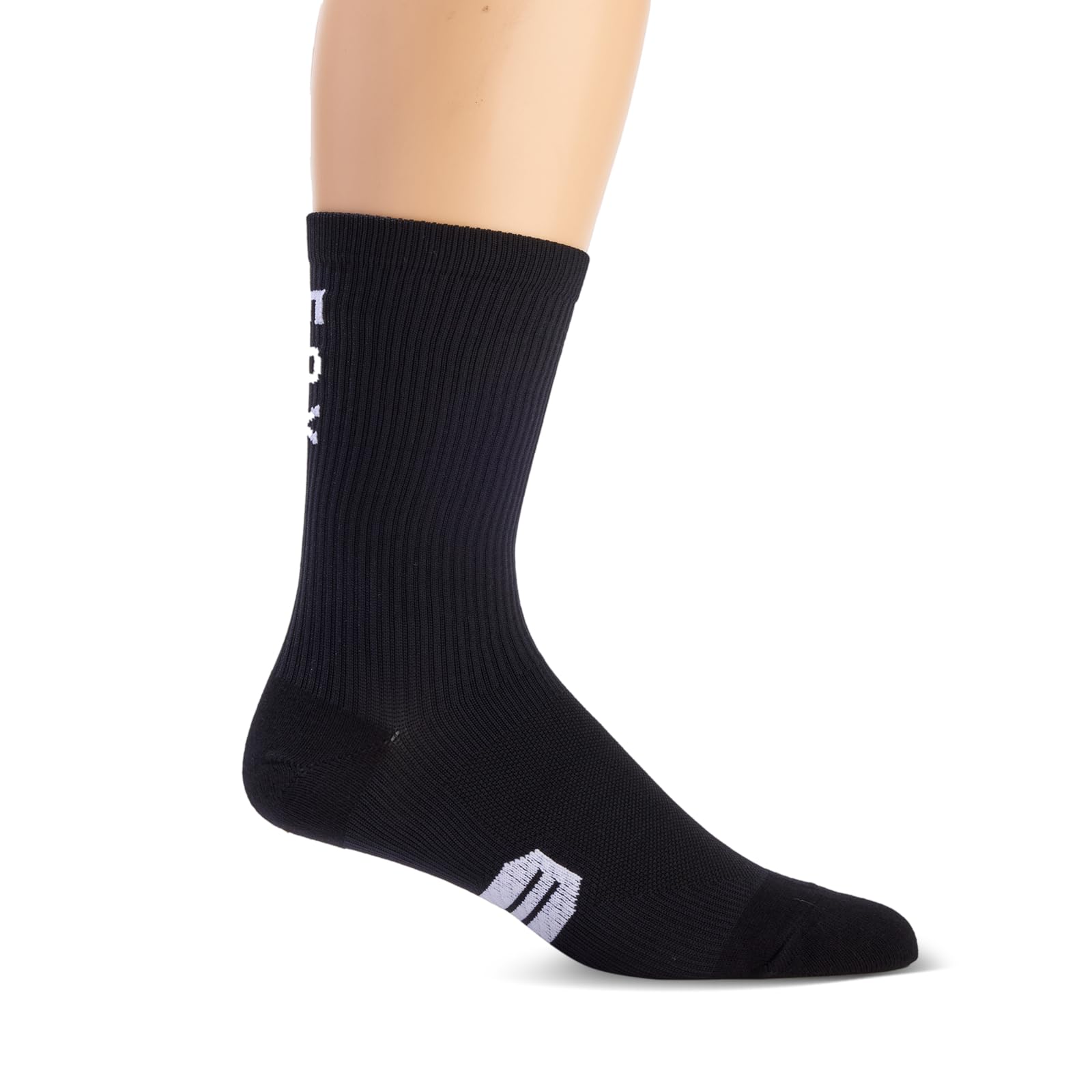 Unisex Black Fox 8 Inch Ranger Socks - Size Xs-S - Mesh Zones - Arch Support - Mountain Biking - Cycling