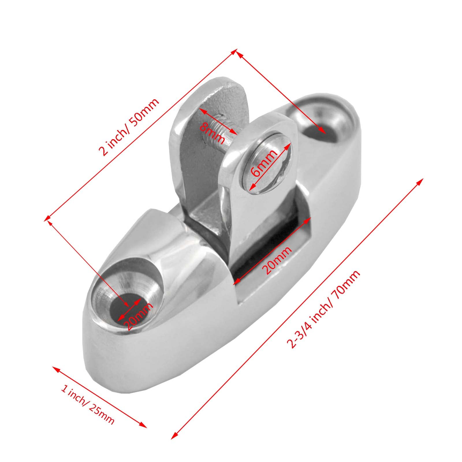 Lot De 2 Charnières De Pont Flexman – Acier Inoxydable 316, Rotation 180° – Bateau, Yacht, Remorque, Voiture