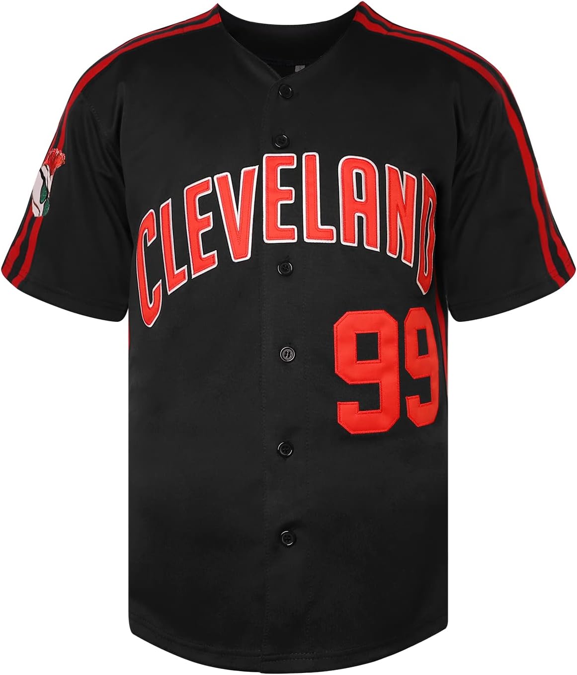 Men's Ricky Vaughn 99 Movie Baseball Jersey,90s Hip Hop Clothing Stitched Sports Fan Shirt Jersey Navy Grey White - Image 3