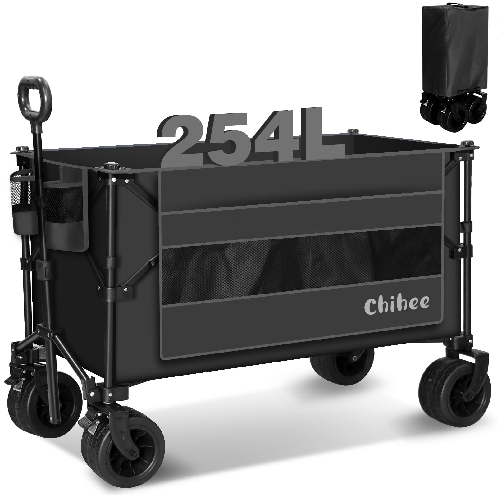 Chihee Garden Cart - Collapsible Outdoor Wagon -9 Chihee Garden Cart - Collapsible Outdoor Wagon -9