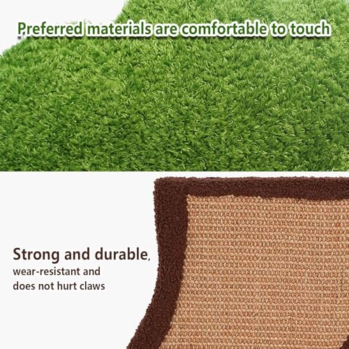 Rascador para gato con cama y poste de sisal 30x20x10 pulg miniatura 4