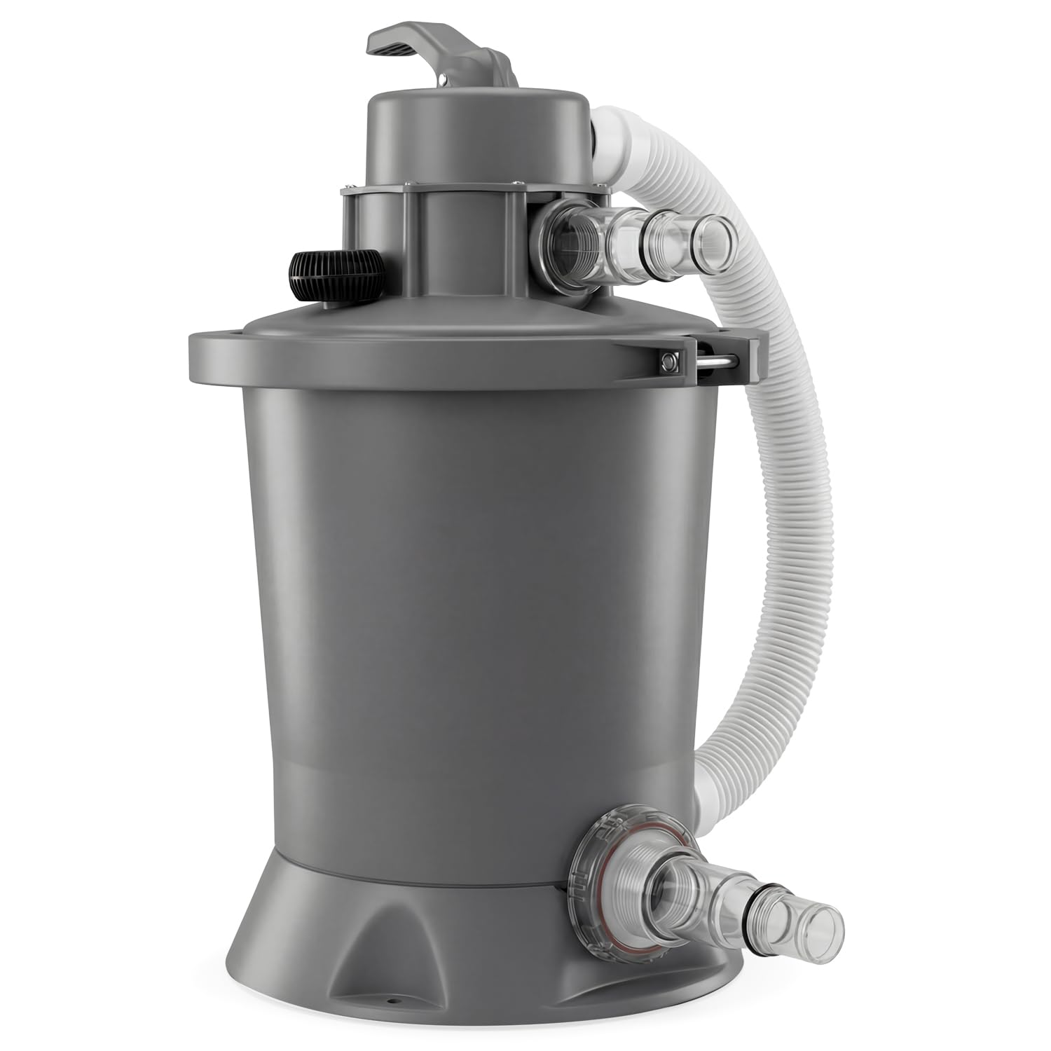 VirtuFit Filtro de arena 800 GPH (3028 L/h) – Bomba de filtro para piscina de 32 mm de diámetro, conexión para piscina elevada, con válvula multidireccional y función de lavado posterior, purificación