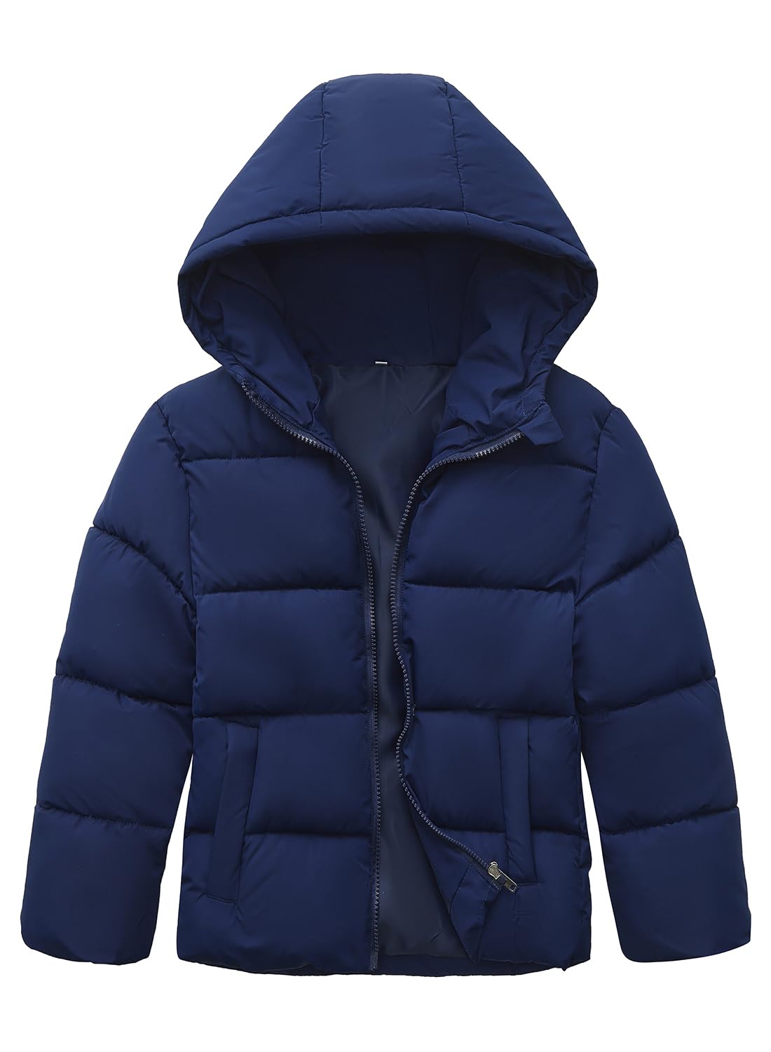 Kids Boy’s Winter Coat Windproof Hooded Puffer Jackets Warm Outerwear Parka Padded Jacket