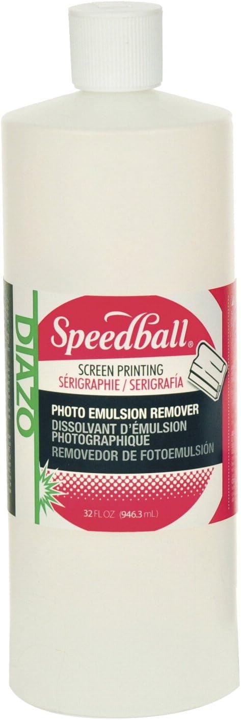 Speedball Diazo Photo Emulsion Remover - 32 oz Professional Screen Cleaning Solution - Screen Printing Reclaiming - Made in USA
