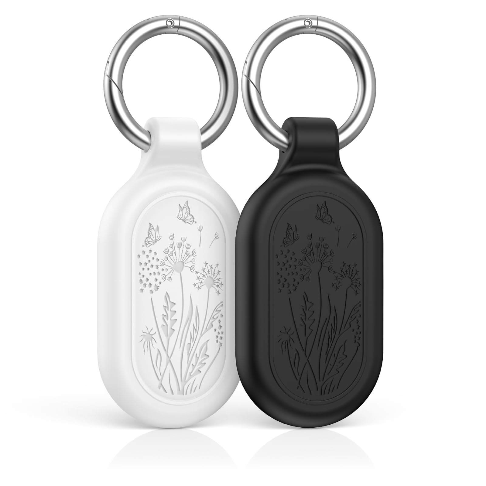 2 Pack for Samsung Galaxy SmartTag2 Case, TUDIOW Waterproof Full Protective Silicone Case Anti-Lost Scratch Resistant Protective Cover for Smart tag2