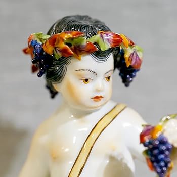 Amazon.co.jp: 極1級 みマイセン 秋 四季の寓意 フィギュリン