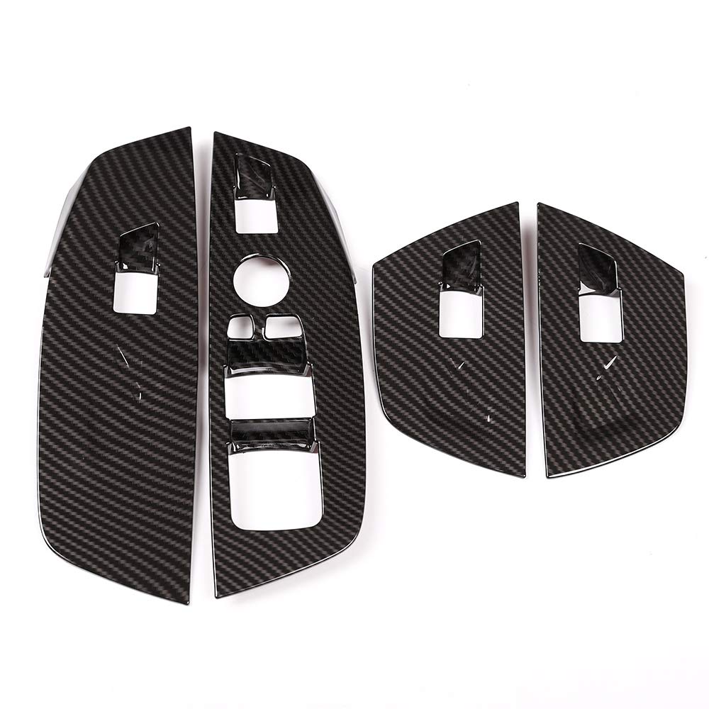 DIYUCAR ABS Carbon Fiber Car Interior Door Trim Trim Stickers