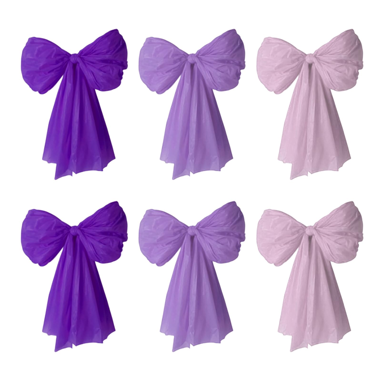 Tsophreniq Of 6 Bright Colorful Large Bows Creating Eye Catching Visuals Perfect for Birthday Wedding Atmospheres Holiday Decorations