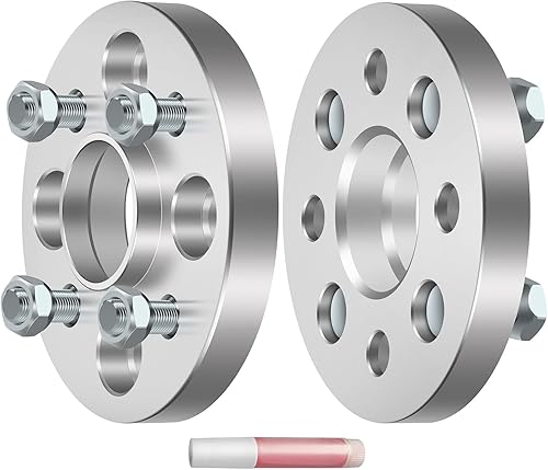 ECCPP Espaciadores de rueda centrados de 4 x 100 a 4 x 100 de 0.787 in, 4 lengüetas de 2.209 in, 12 x 1.5 pernos para Honda Fit 2006-2010