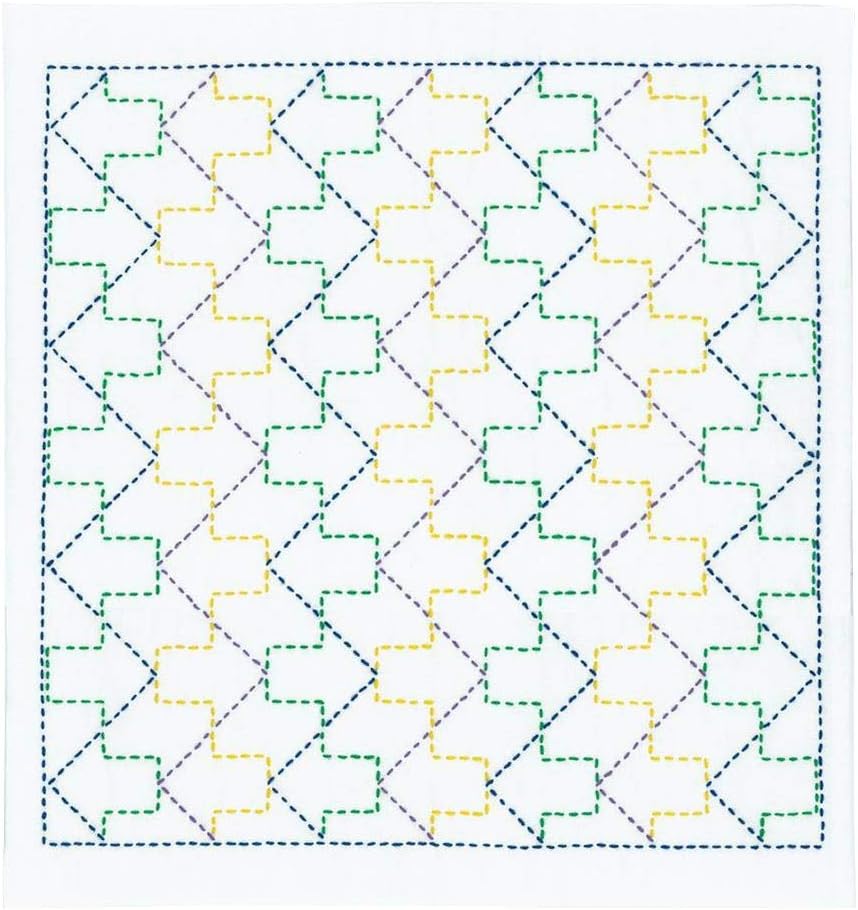 Olimpass Sashiko Kit Flower Dish Towel Arrow SK-368