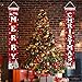 Christmas Decorations Merry Christmas Banner Xmas Porch Door Sign Welcome Banner for Wall Home Party Decor Christmas Decorations Indoor Outdoor