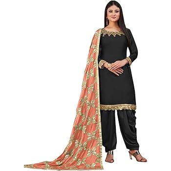 patiyala dress black