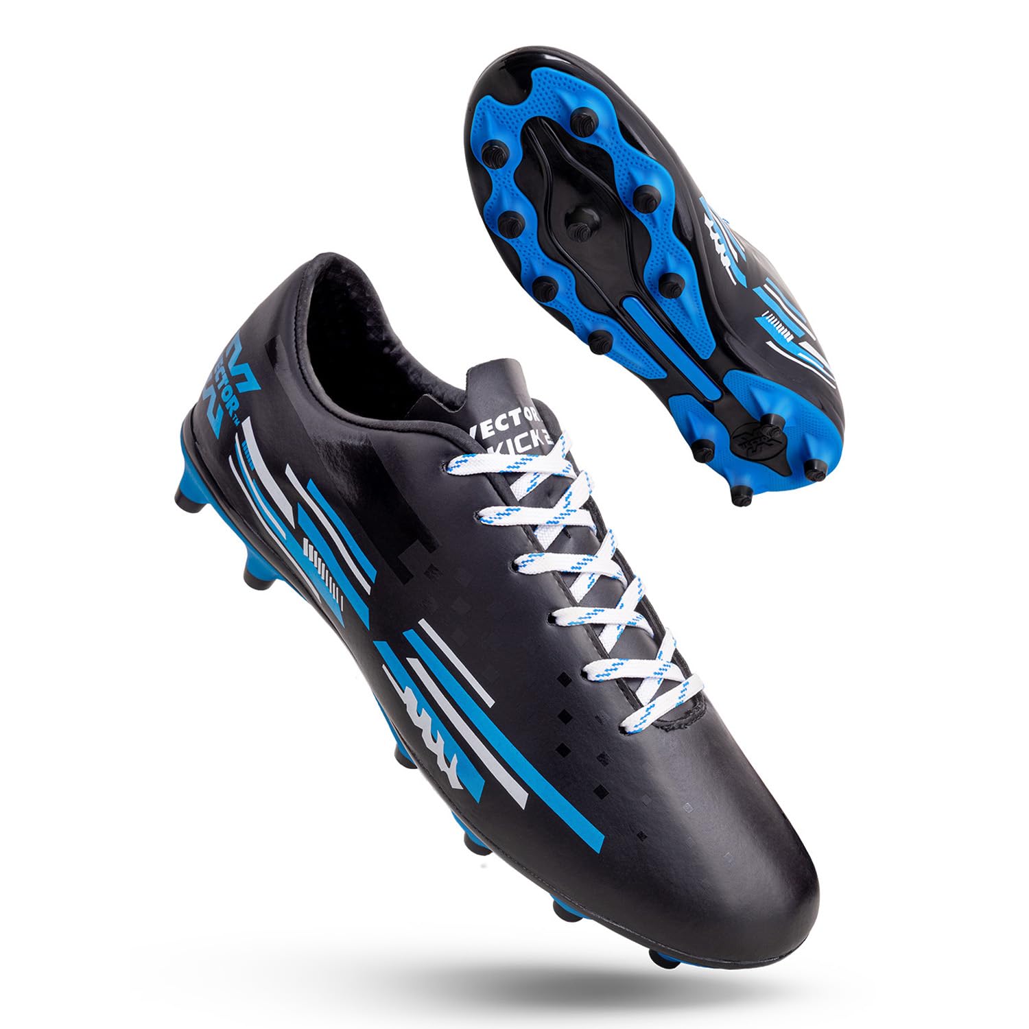 Vector X Kick Series Football Studs Black Black-Blue - Image 1