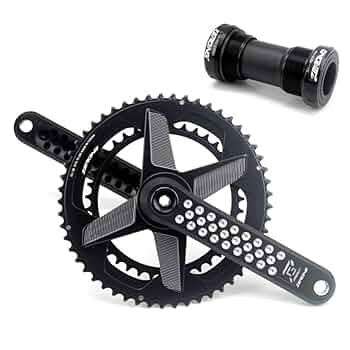 Amazon.co.jp: ロードバイク用クランクセット50-34T 52-36T 53
