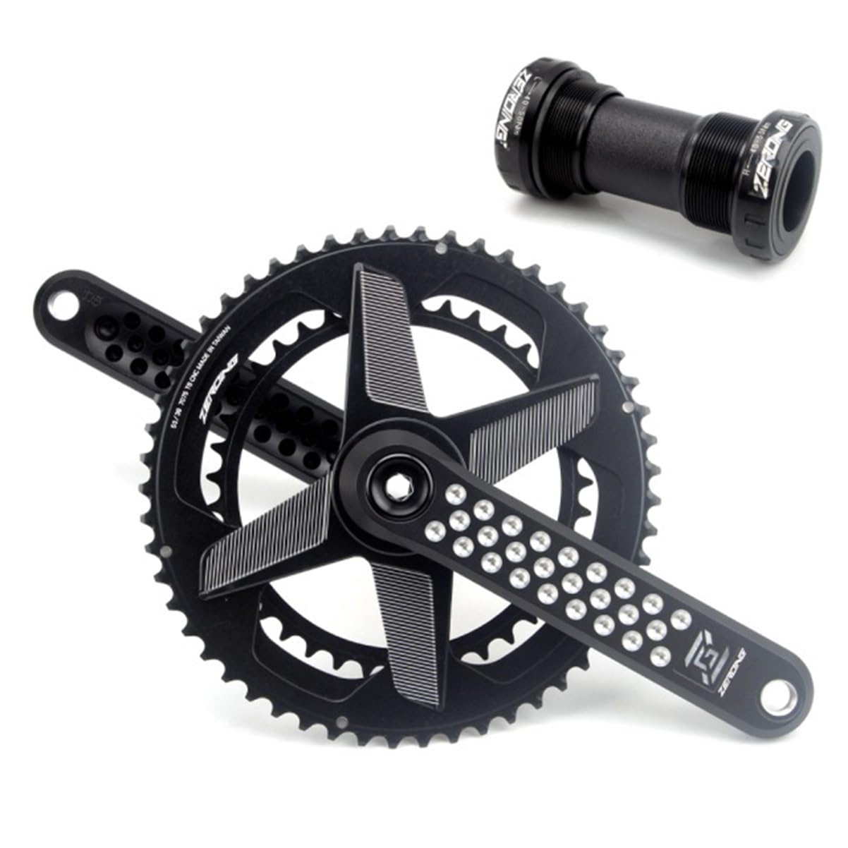 Amazon.co.jp: ロードバイク用クランクセット50-34T 52-36T 53