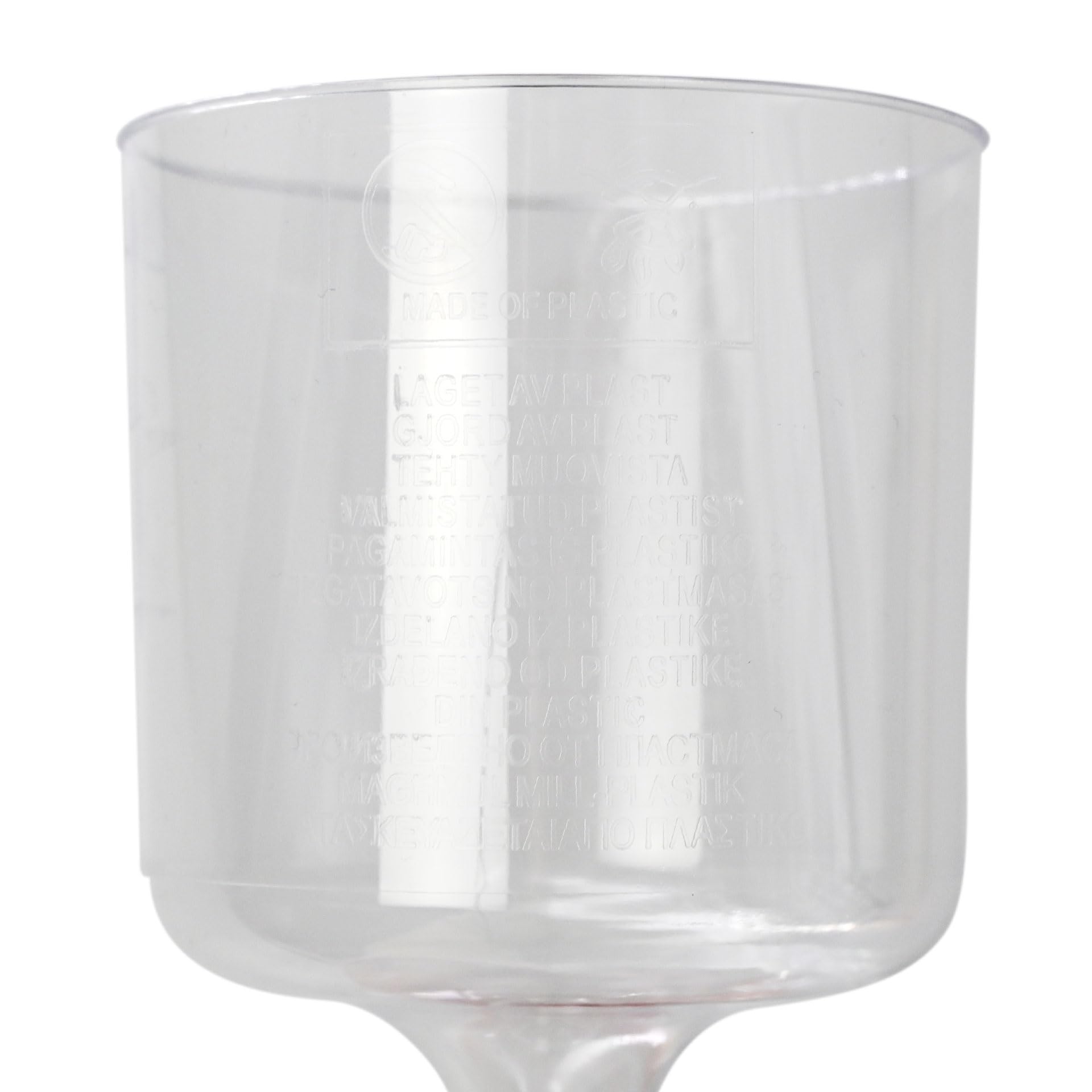BIOZOYG 150 pcs Verres à vin plastique 200 ml - réutilisables
