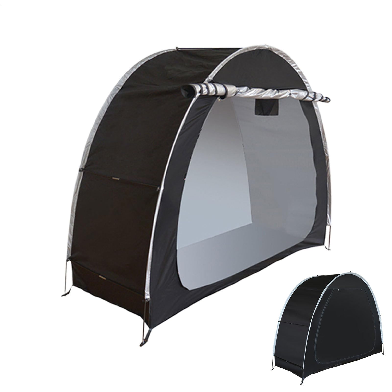 Tente de stockage pour vélo et moto abri de jardin étanche noir
