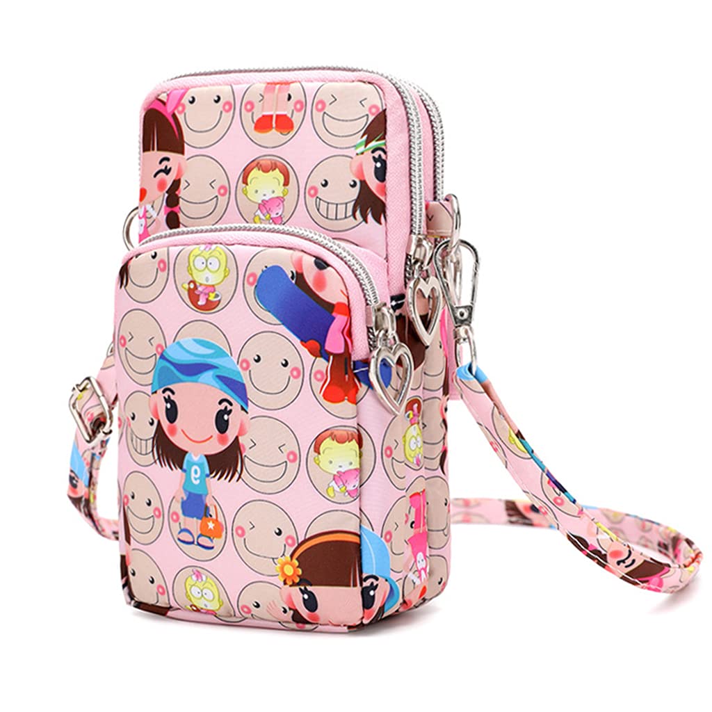 PALAY ® Womens Cross Multifunctional 3 Layers with Bow Pattern Sling Bag - Accommodate Phones Less Than 7.2 inches (Pink, Small) (B09FJYYSJ1) Amazon Price History, Amazon Price Tracker