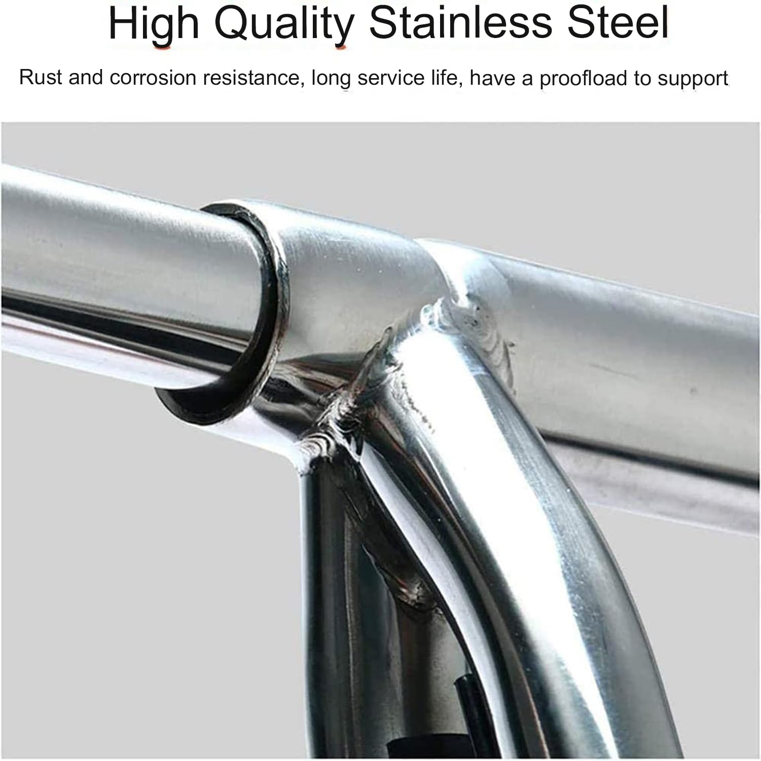 Scala pieghevole in acciaio inox, scala espandibile per barche e piscina, con gradini in gomma antiscivolo resistenti alla corrosione, per un facile accesso