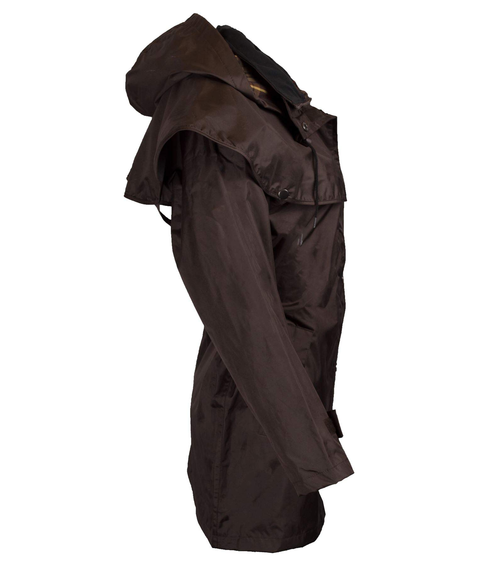 Walker & Hawkes - Veste Hunton longueur 3/4 - style cape - capuche amovible/coutures étanches - nylon