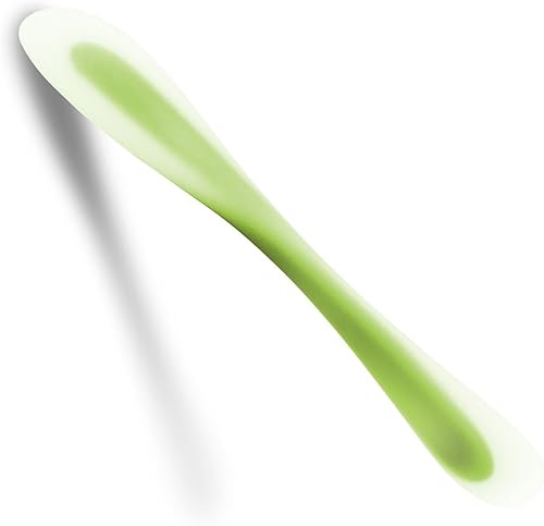 2 en 1 Espátula de silicona flexible Cuchara creativa de doble cara para hornear y repostería, espátulas raspador de mezcla cuchara de masa y