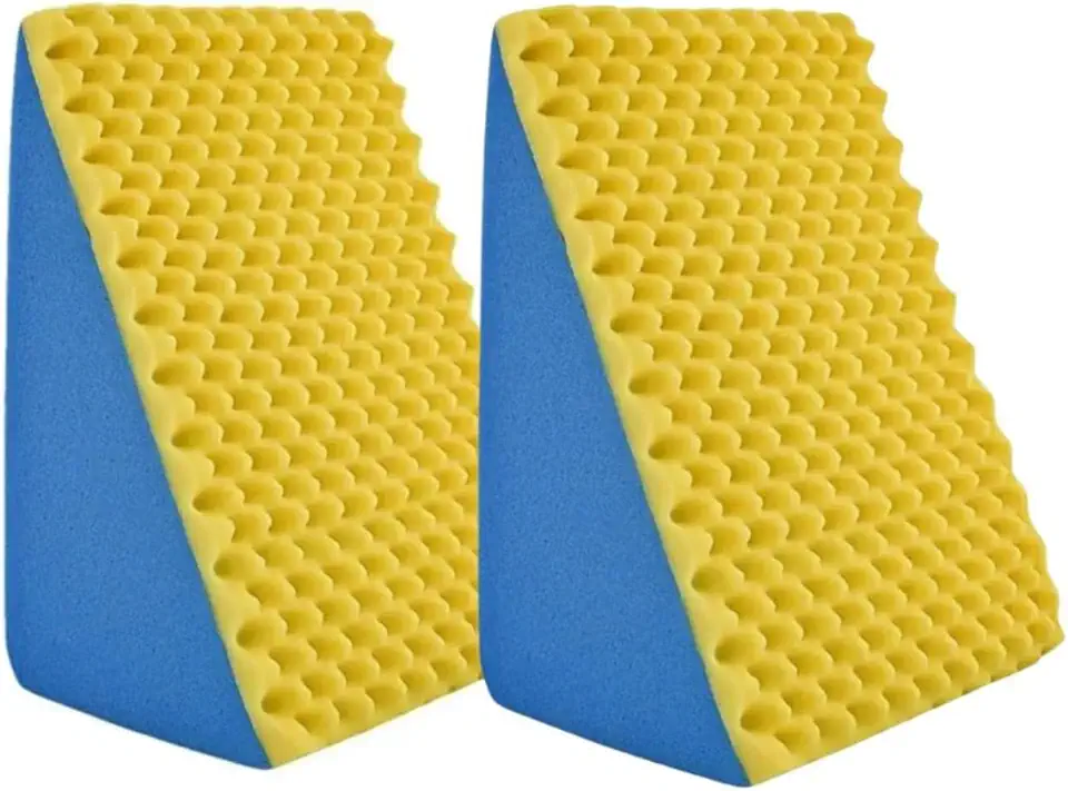 KIT 2 Travesseiro Encosto Triangular Anatômico Ortopédico Terapêutico Pós Cirúrgico - Multiuso