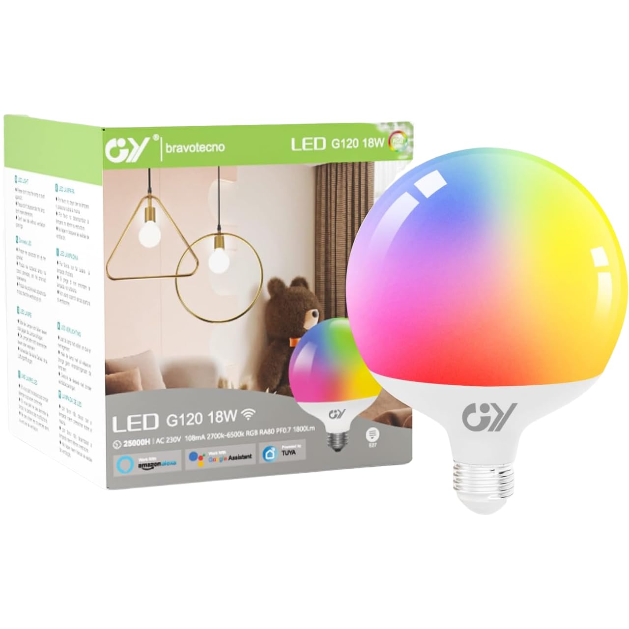 HUTAKUZE Alexa Glühbirnen E27 Smart LED 9W 806LM WLAN ab 9,99
