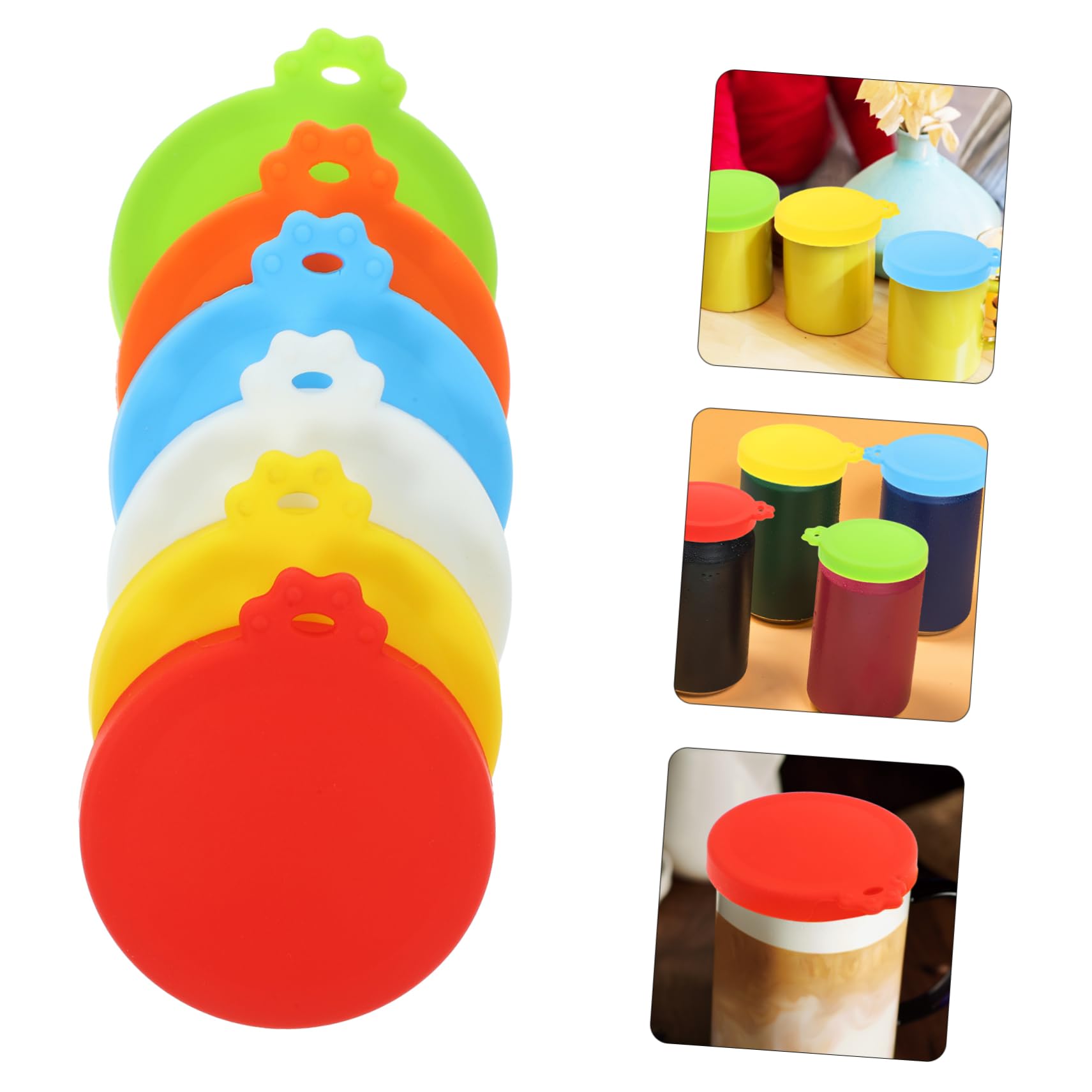 ULTECHNOVO 30pièces Couvercles Silicone Réutilisables Pour Boîtes De Nourriture Et Canettes De Boissons Couvercles Étanches Pour Animaux Et Conserves Lot De