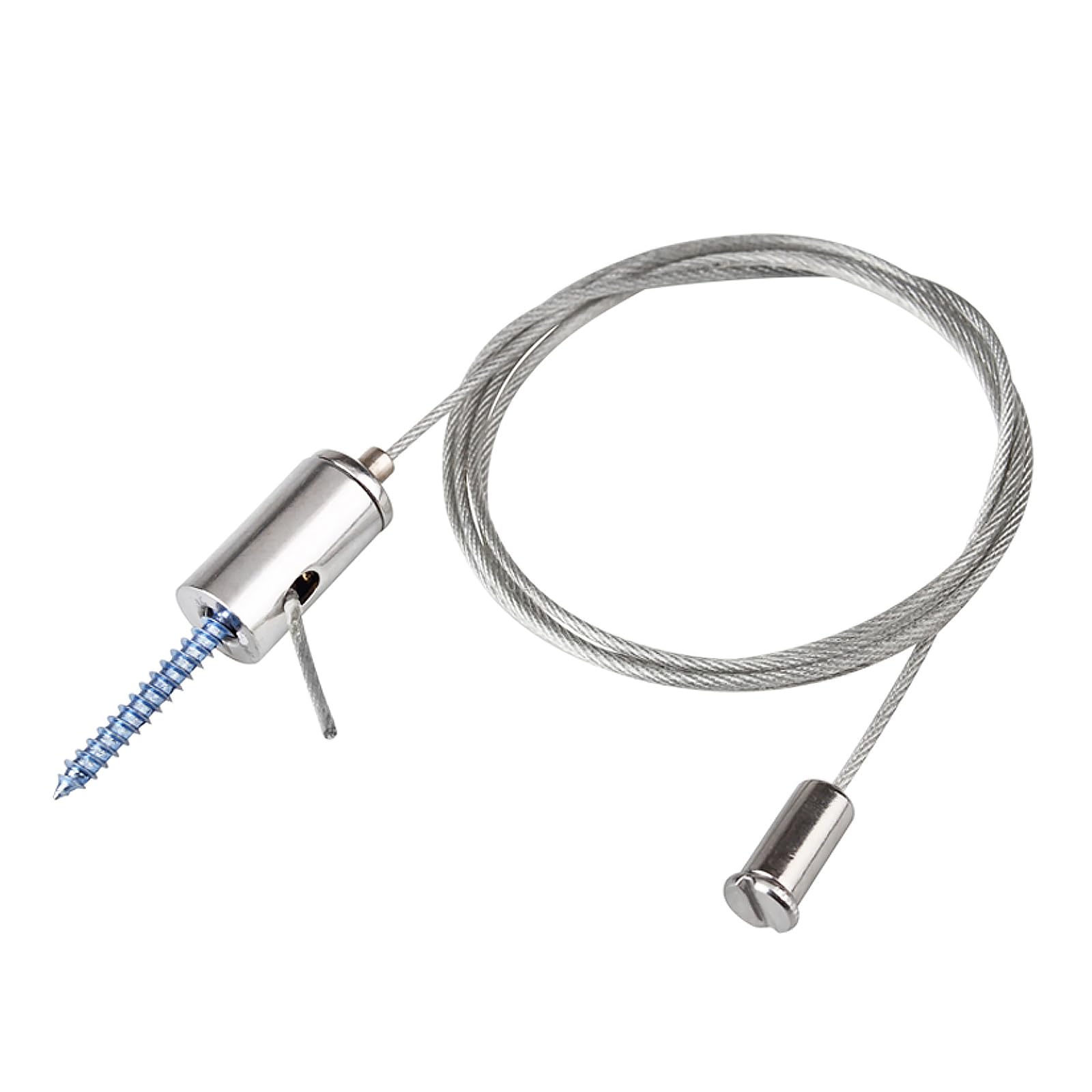 4 Pcs Lighting Light Suspension Cables Kit Hanging Chains, Per Strip Load 6.6 Ib 3 ft for LED Panel Light Shop Lights Aquarium Lights,Attachments Included