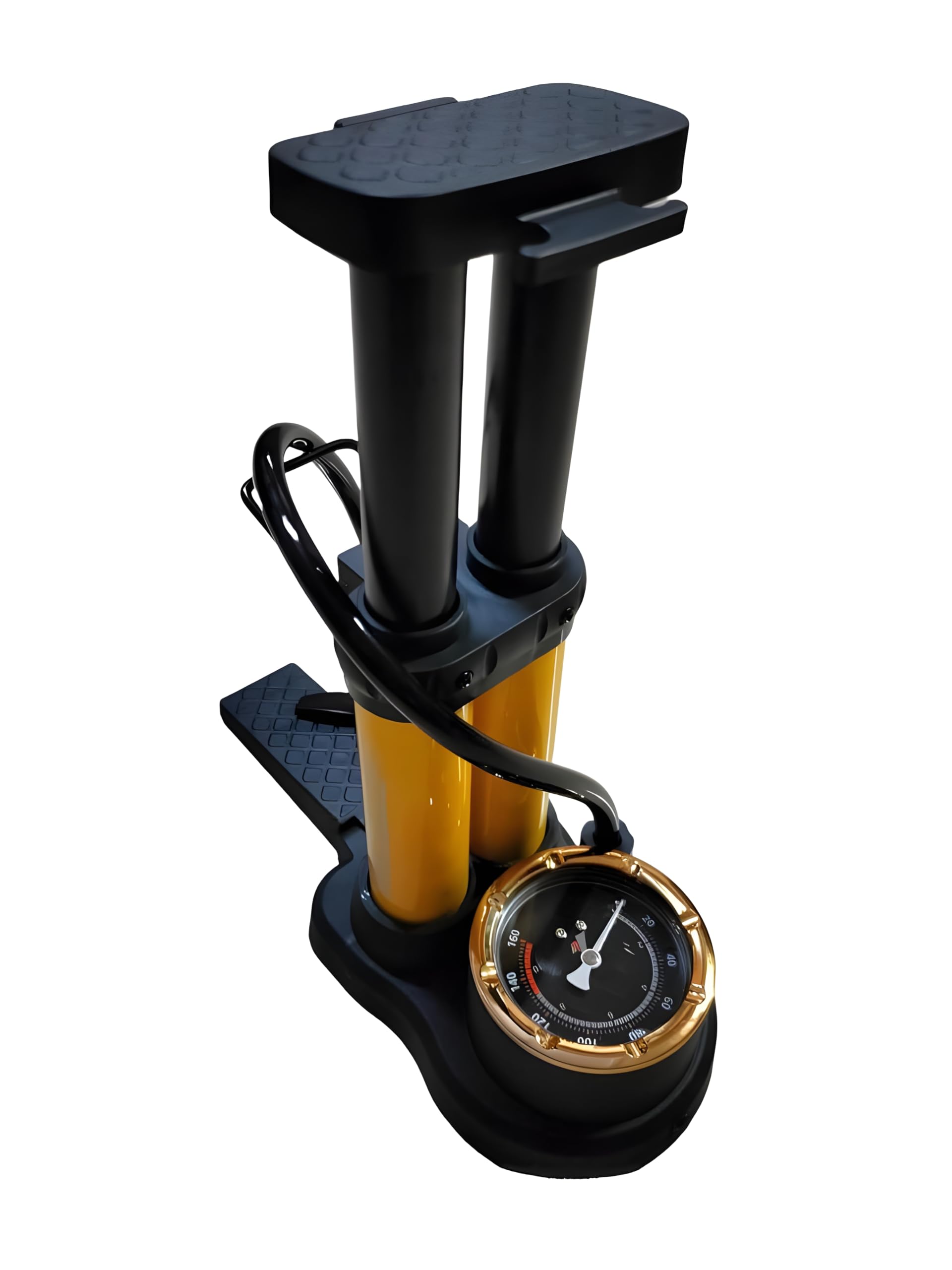 Breewell® Portable High Pressure Double Barrel Foot Air Pump Heavy Compressor Cylinder with Pressure Gauge Floor Pump for Motorbike, for Cars, Bicycle, Football, Cycle Pump Multi Color (B0CC9WX4ZD) Amazon Price History, Amazon Price Tracker