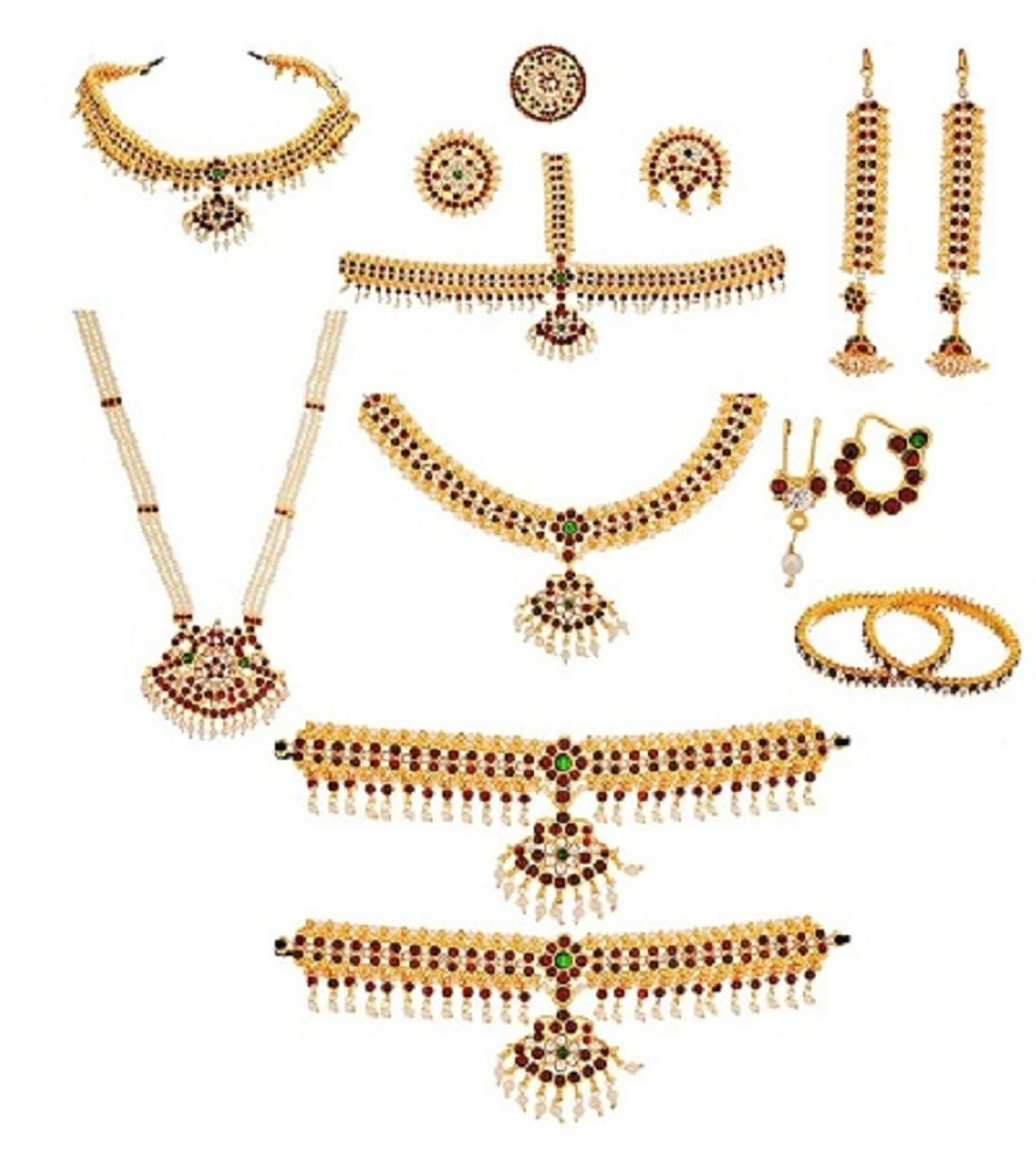 GenericElite Trade Classic Bharatnatyam Jewelry Set For Women