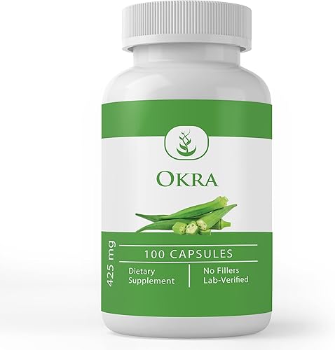 Pure Original Ingredients Extracto de okra (100 cápsulas), siempre puro, sin aditivos ni rellenos, verificado por laboratorio