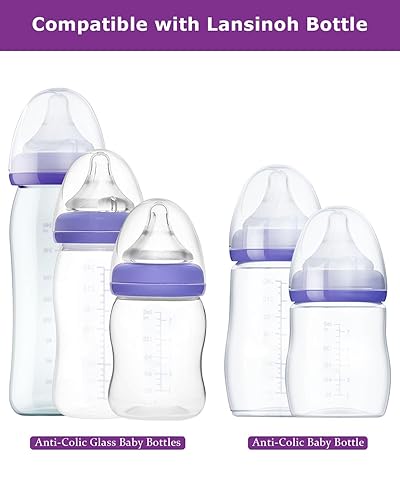 Miniatura 6 de Tetinas de silicona (M) para biberones Lansinoh, boquilla de biberón de repuesto, 9.8 ft+, flujo Meudim, 6 unidades