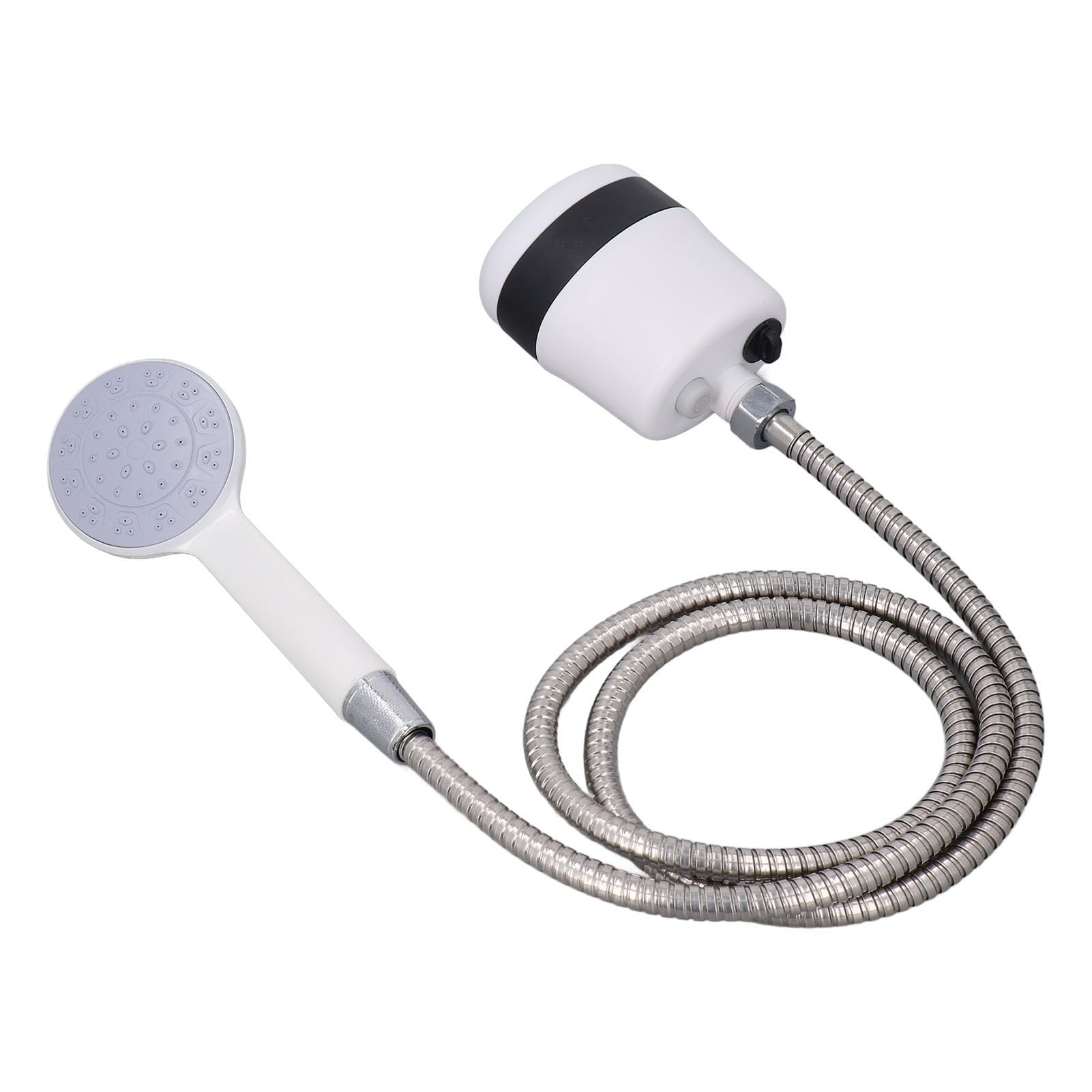 Doccia da campeggio portatile compatta ricaricabile, ricaricabile tramite USB, 2200 mAh, per viaggi, escursionismo