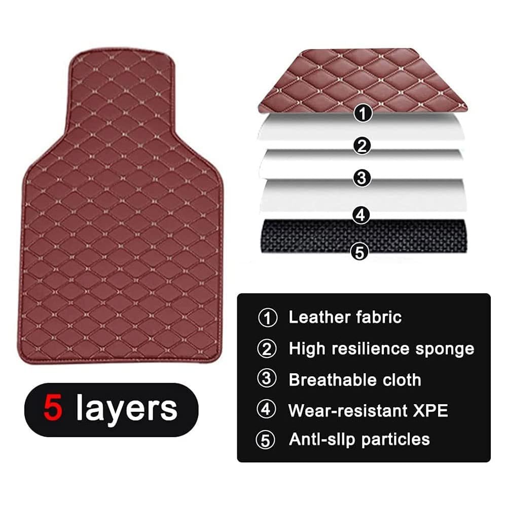 Tappetini Porta Per Dacia Spring 2021-2023 - Antiscivolo, Sottobicchieri Interni, Colore Arancione - Foto 12