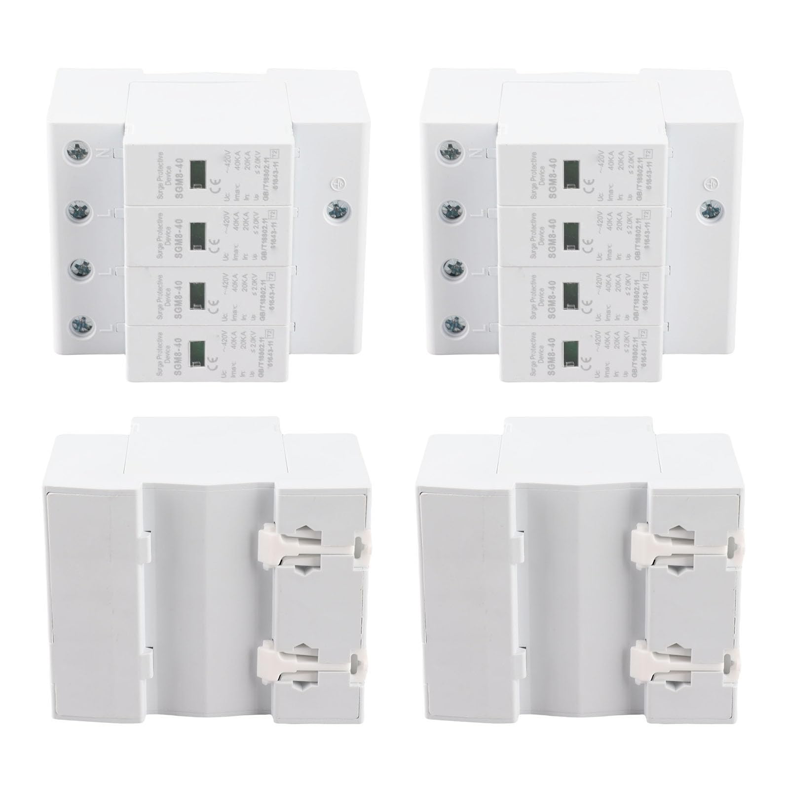 Cryfokt DIN Rail Protector 4 Pole 40KA