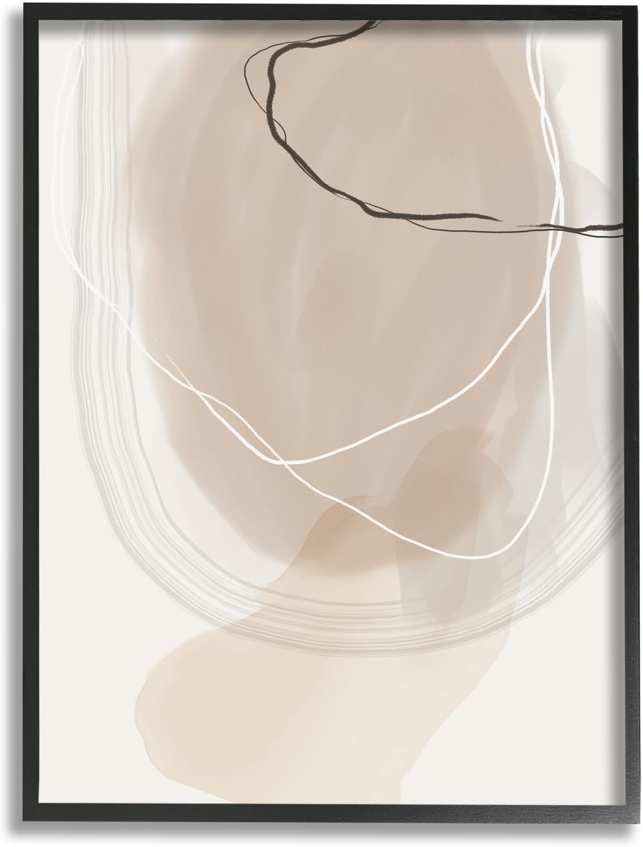 Stupell Industries Contemporary Modern Abstract Brown And Tan Visual, Design by Urban Epiphany