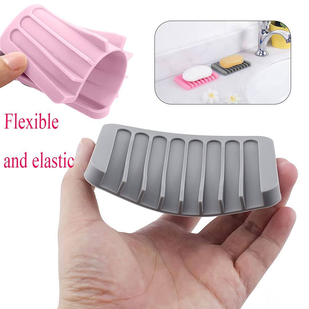 Portasapone In Silicone MRBULLOCK Per Saponetta, Per Doccia E Bagno Con Scarico Automatico A Cascata Per Mantenere Le Saponette Asciutte E Fac~p121976907