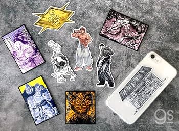 Amazon | グラップラー刃牙 厳選ステッカー 花山薫の構え 範馬刃