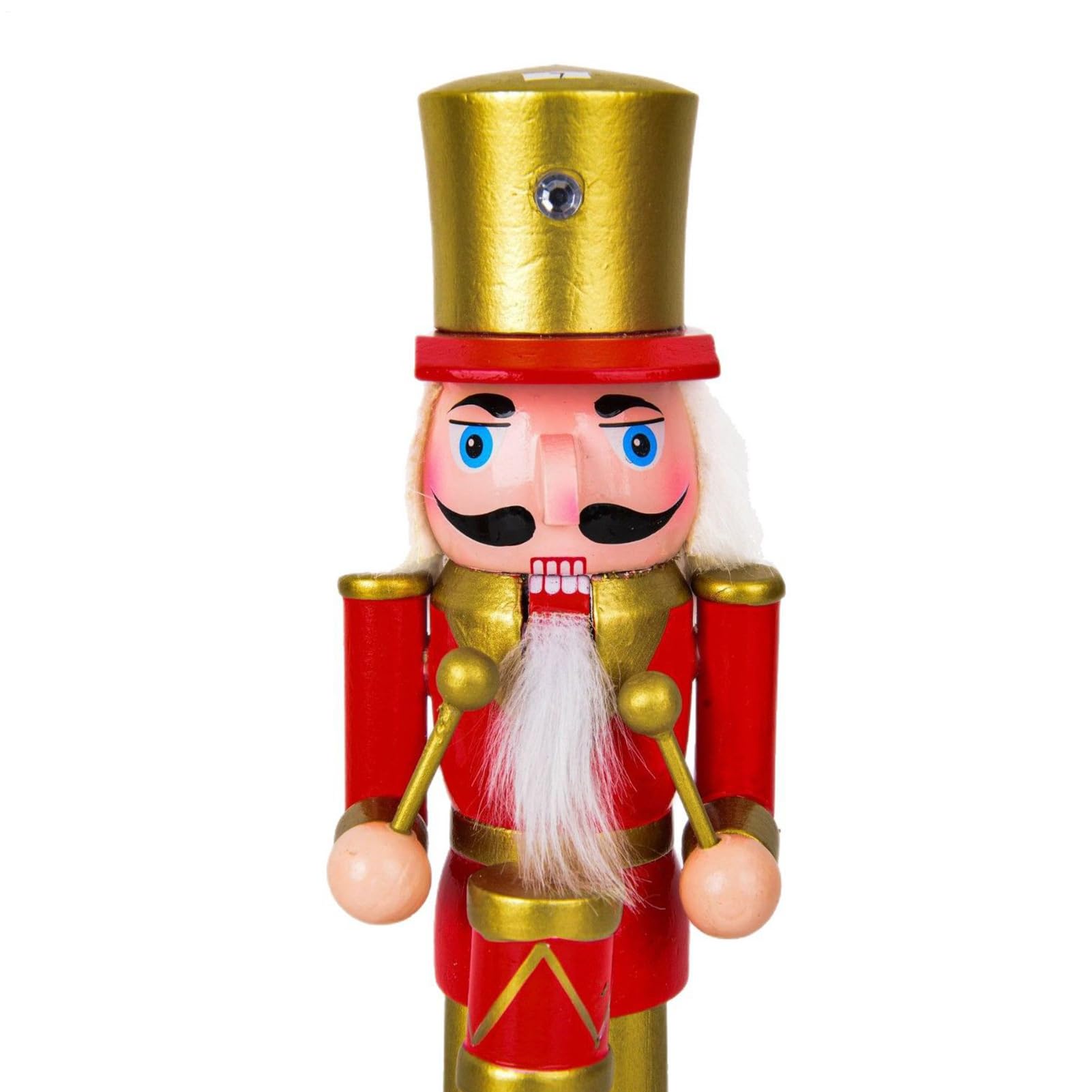 Cascanueces Navideños Personajes de Cascanueces de Madera para Navidad | Centros De Mesa Navideños Para Interior Exterior Salón Cocina